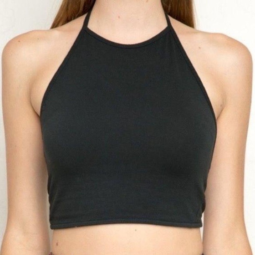 Brandy Melville Black Halter Tank Top